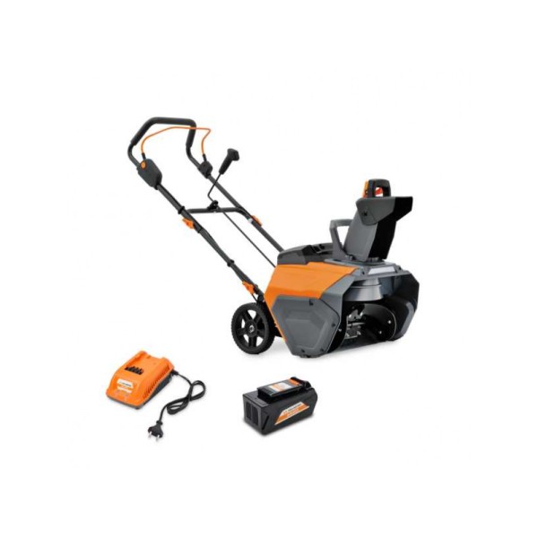 Снегоуборщик аккумуляторный Villartec WA4051 SET: AM408 + AC402